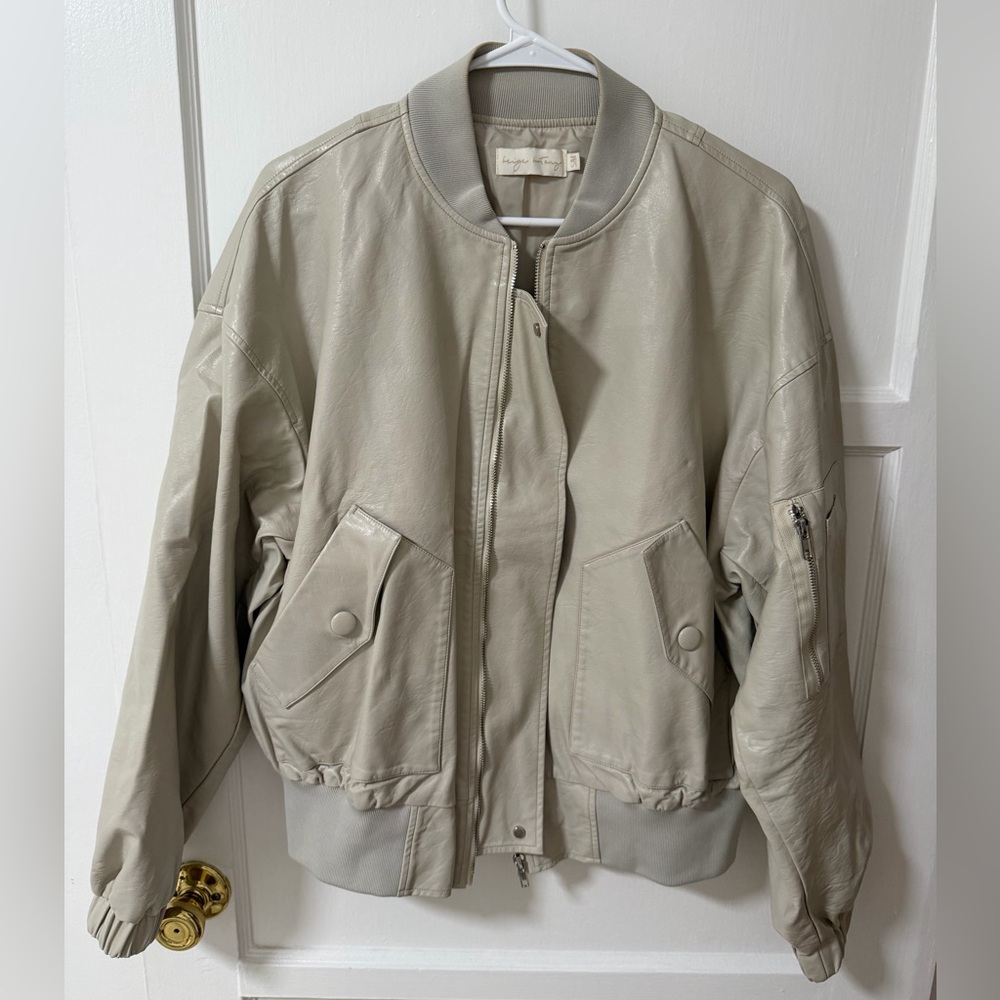 Leather Bomber Jacket